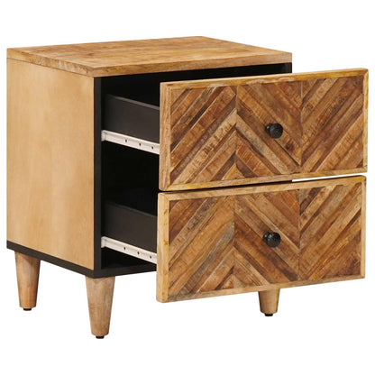 Nachtkastje 2 pcs Bruin 40 x 33,5 x 46 cm Massief Mango Hout