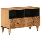 Opslagkast massief mangohout 70x33,5x46 cm bruin