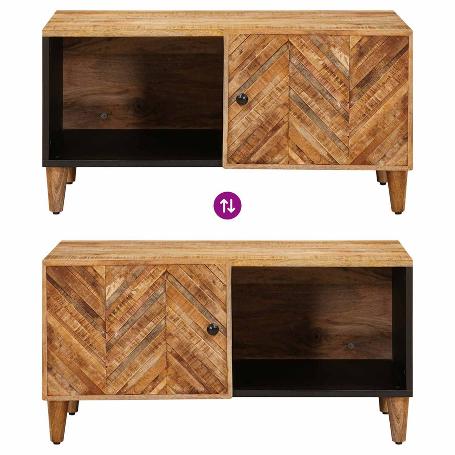 Salontafel Bruin 80 x 50 x 40 cm Massief Mango Hout