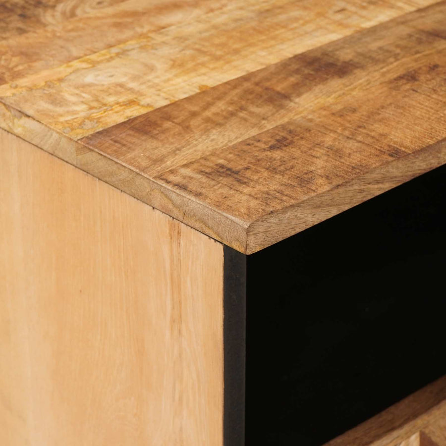 Nachtkastje met lade Bruin 50 x 33 x 60 cm Massief Mango Hout