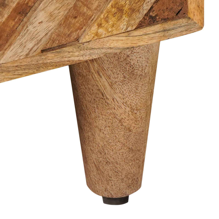 Nachtkastje met lade Bruin 50 x 33 x 60 cm Massief Mango Hout