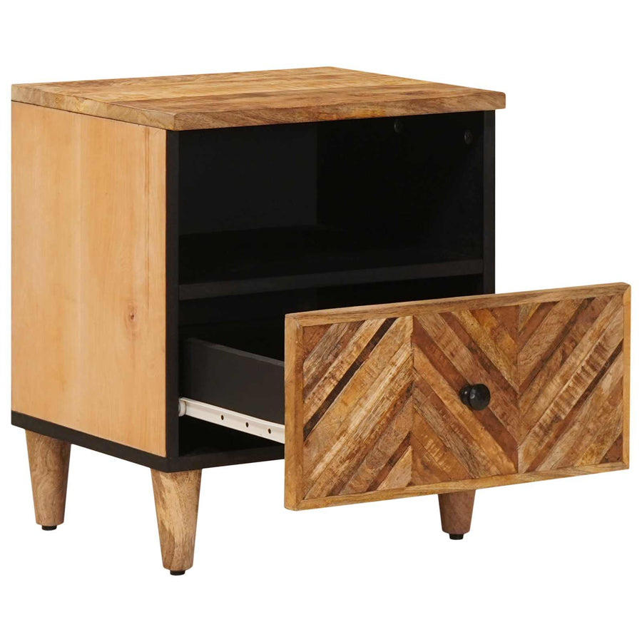 Nachtkastje met lade Bruin 50 x 33 x 60 cm Massief Mango Hout