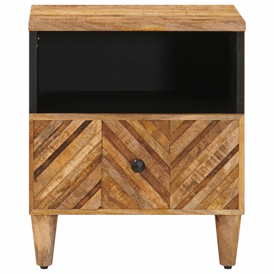 Nachtkastje met lade Bruin 50 x 33 x 60 cm Massief Mango Hout