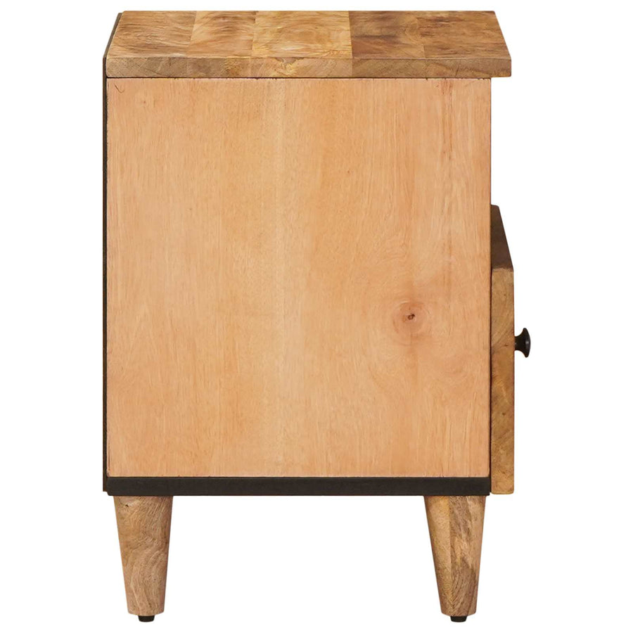 Nachtkastje met lade Bruin 50 x 33 x 60 cm Massief Mango Hout