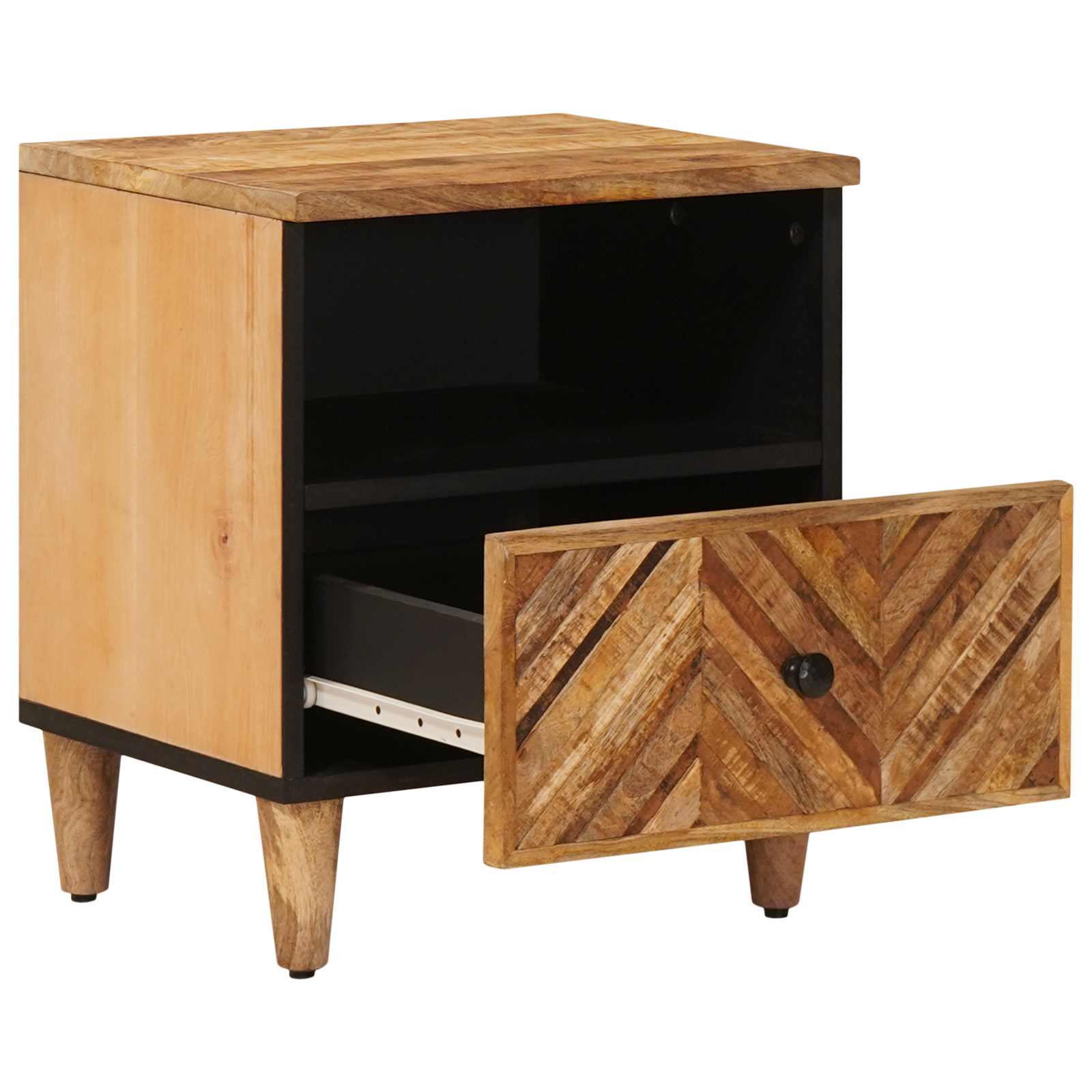 Nachtkastje 2 pcs Bruin 50 x 33 x 60 cm Massief Mango Hout