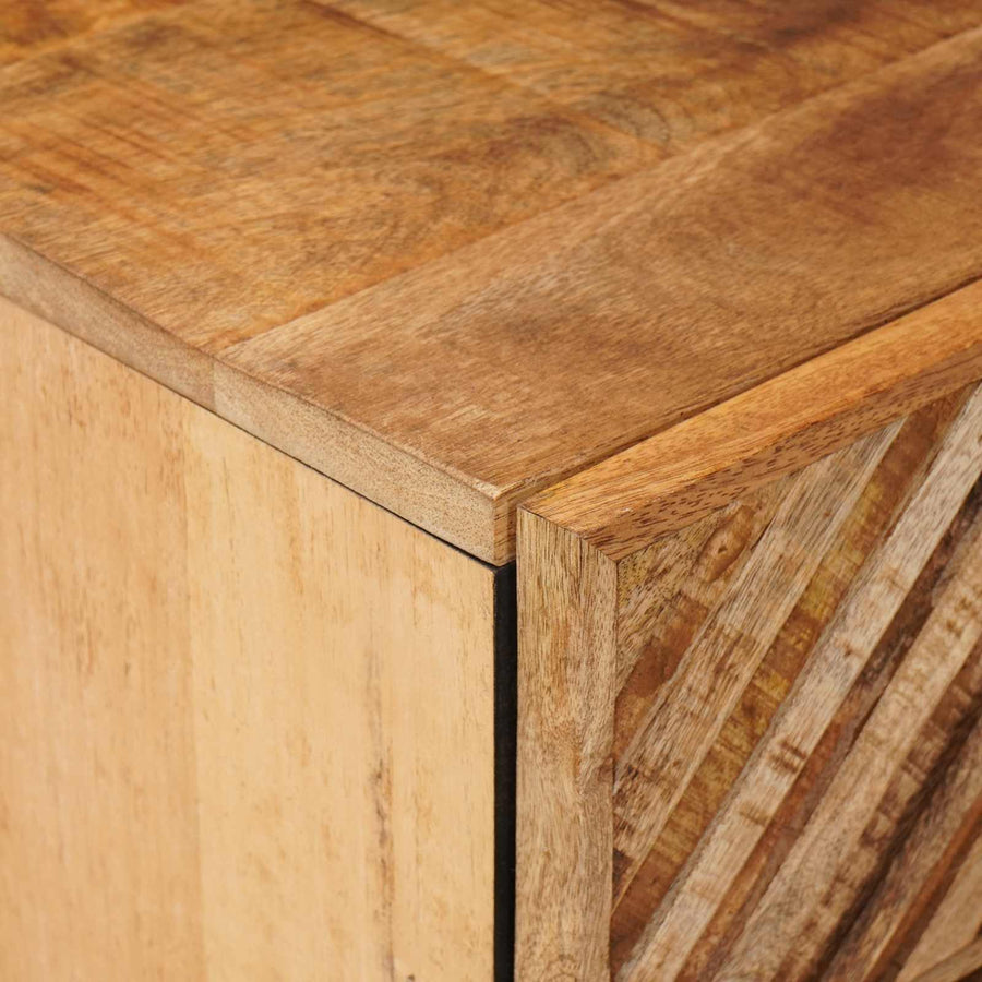 Nachtkastje met lade Bruin 50 x 33 x 60 cm Massief Mango Hout
