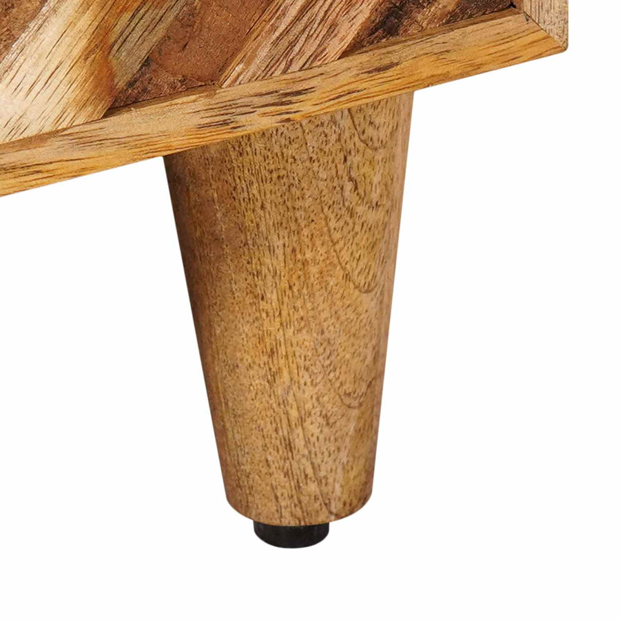 Nachtkastje met lade Bruin 50 x 33 x 60 cm Massief Mango Hout