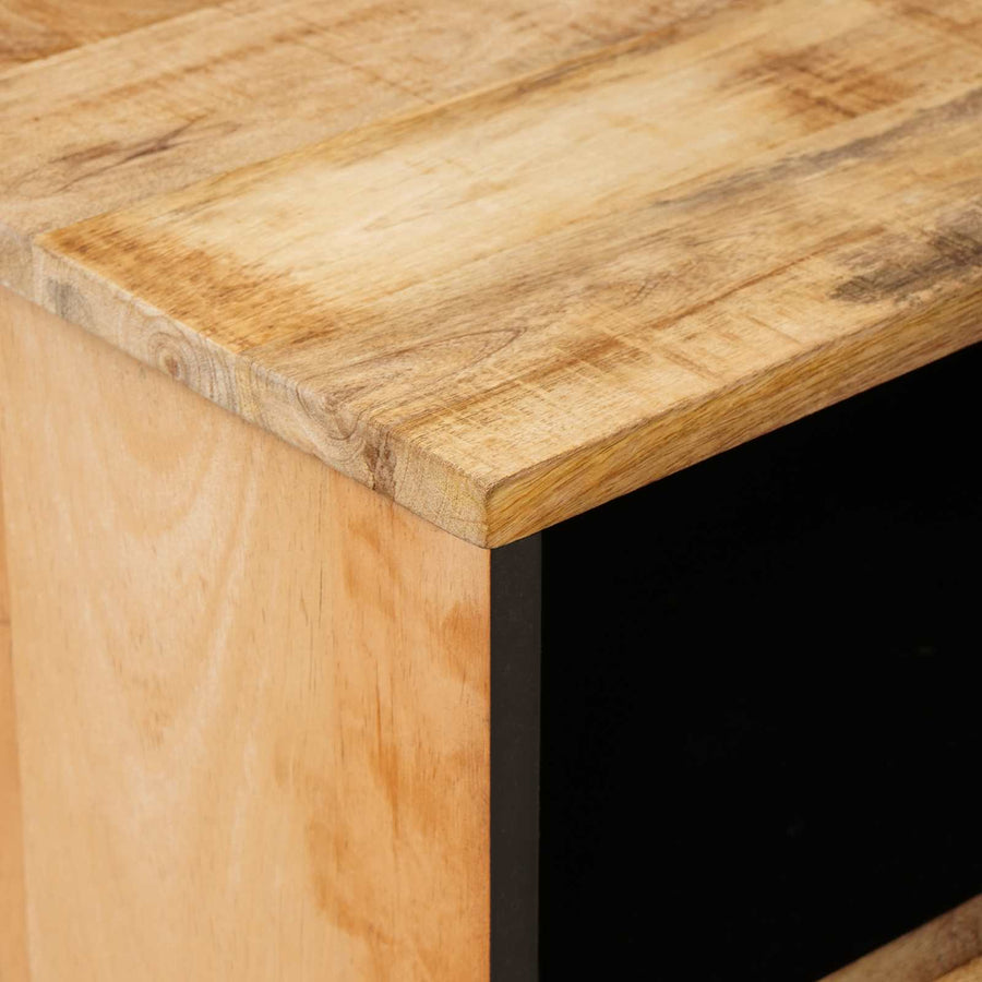 Nachtkastje met lade Bruin 50 x 33 x 60 cm Massief Mango Hout