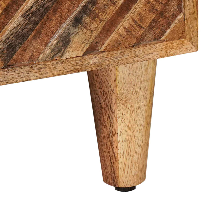 Nachtkastje met lade Bruin 50 x 33 x 60 cm Massief Mango Hout