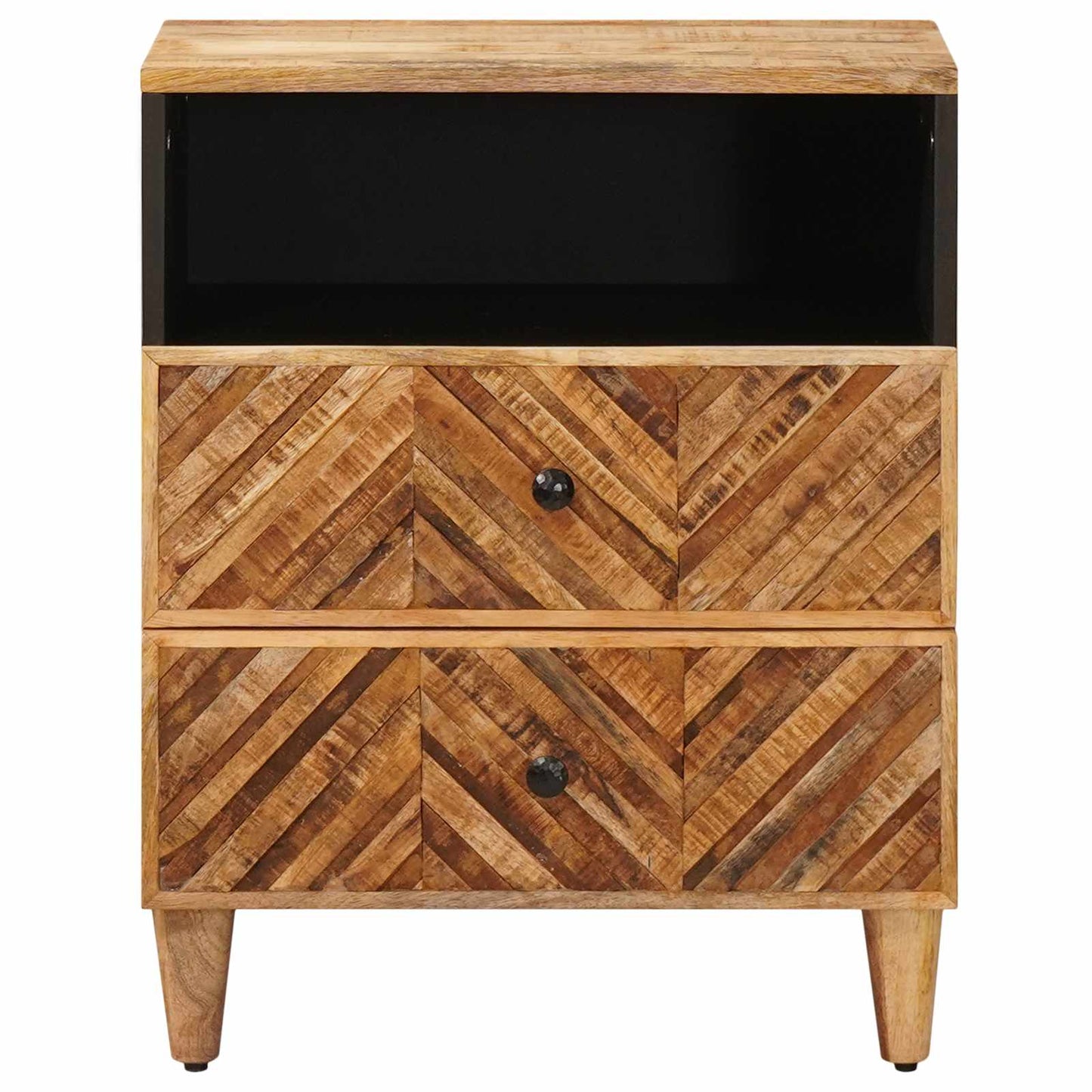 Nachtkastje met lade Bruin 50 x 33 x 60 cm Massief Mango Hout