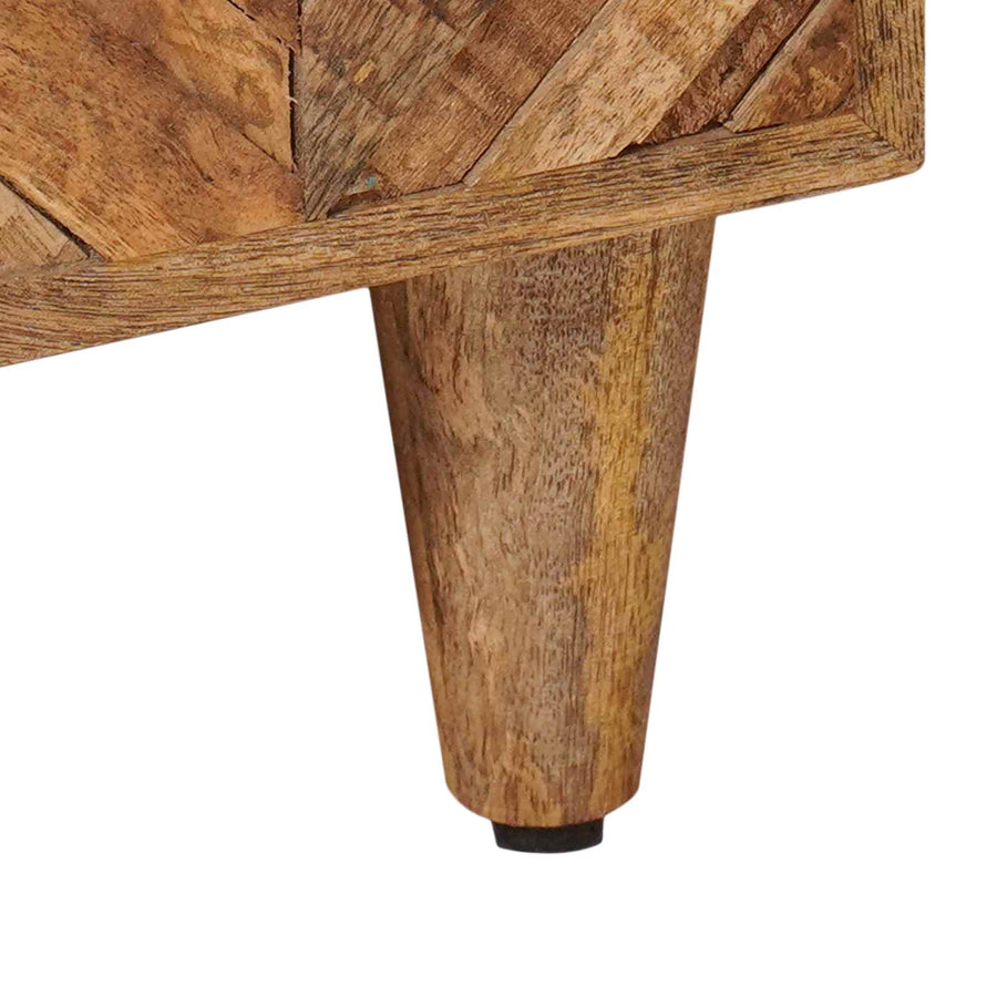 Nachtkastje met lade Bruin 50 x 33 x 60 cm Massief Mango Hout