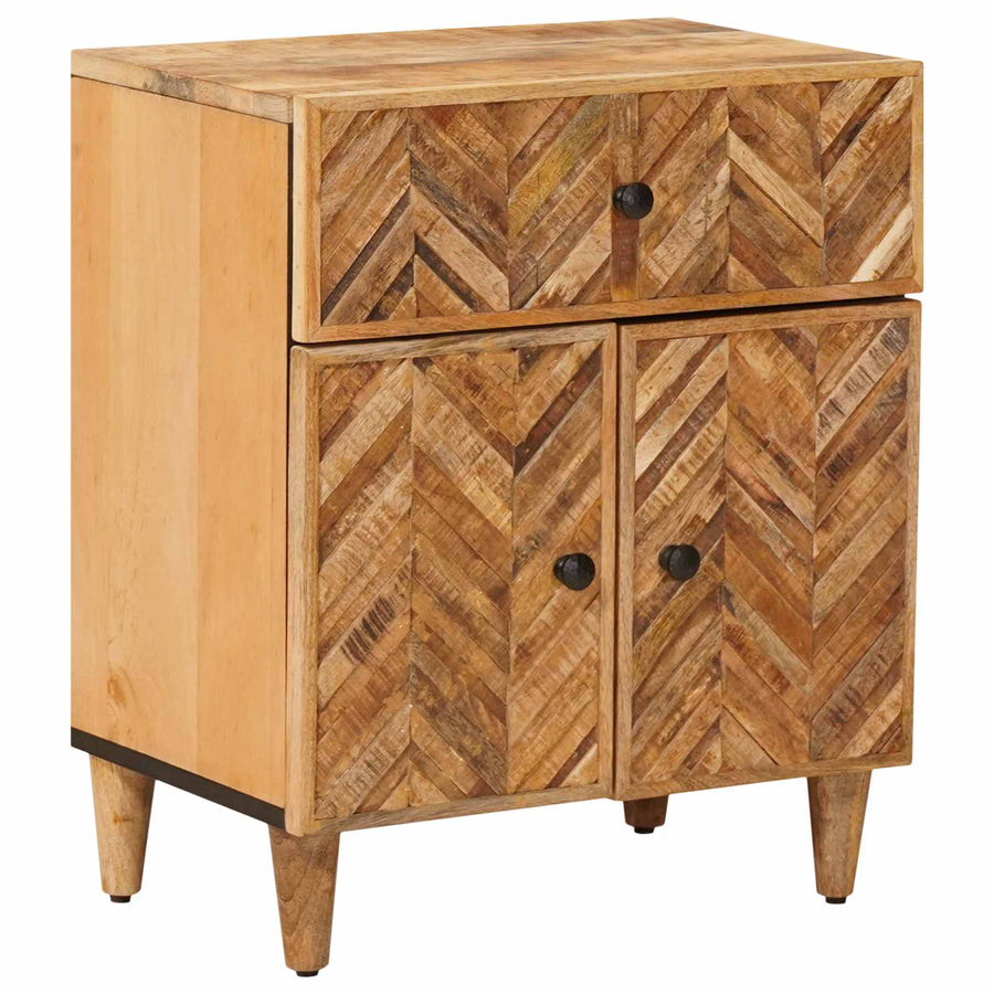 Nachtkastje met lade Bruin 50 x 33 x 60 cm Massief Mango Hout