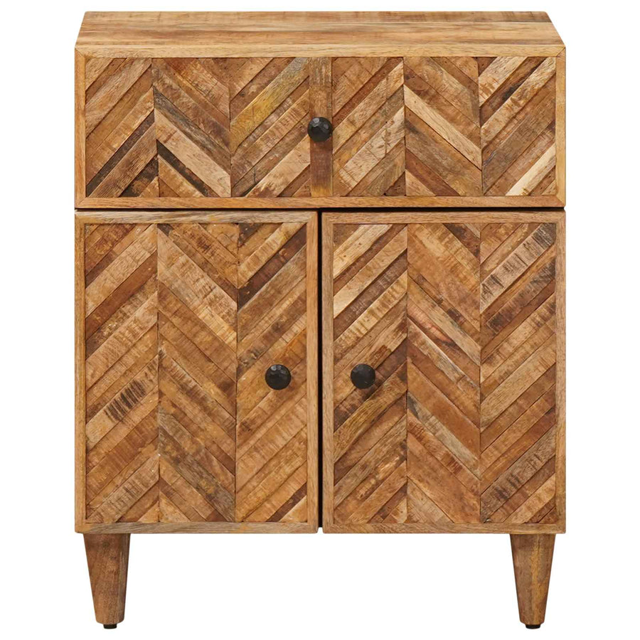 Nachtkastje met lade Bruin 50 x 33 x 60 cm Massief Mango Hout