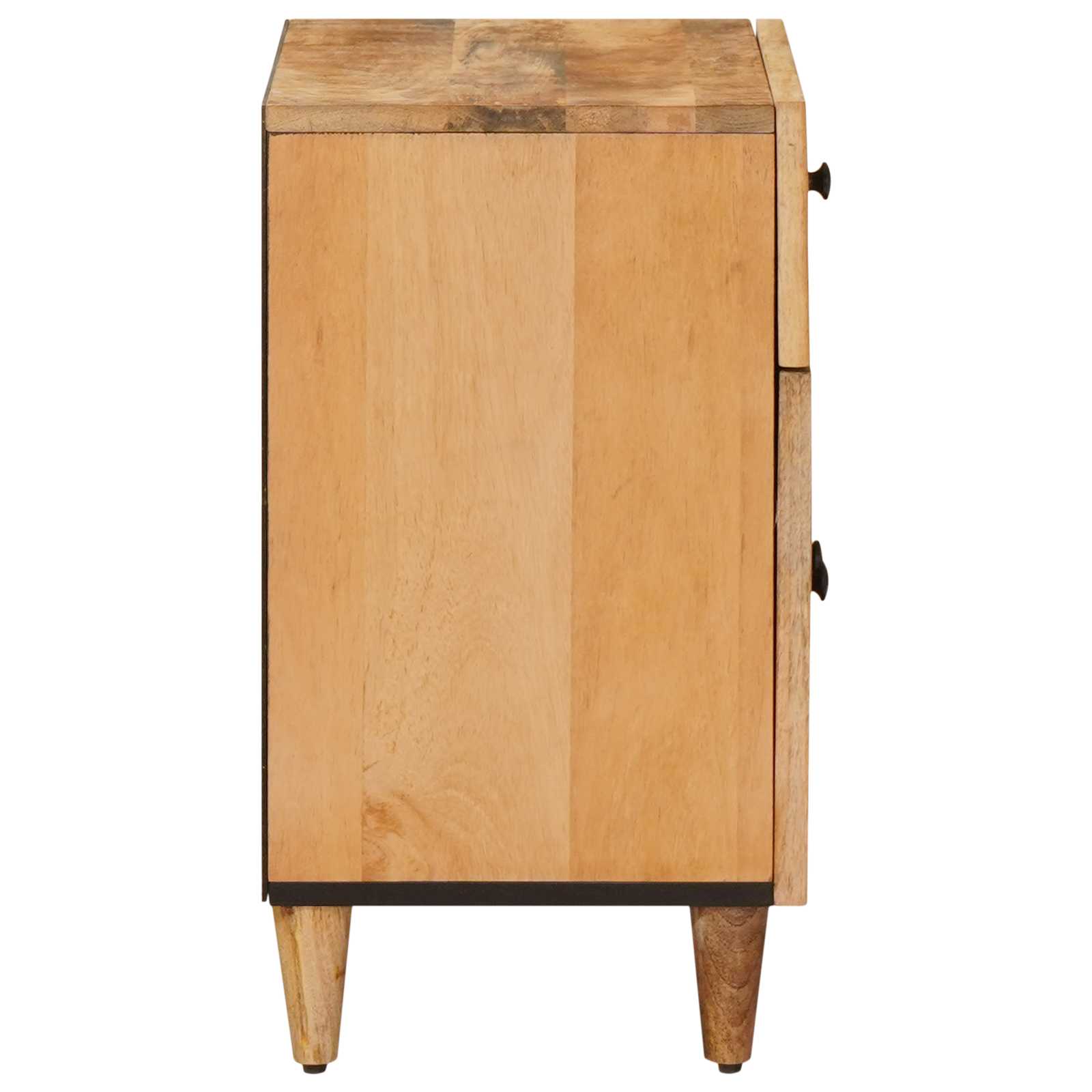 Nachtkastje met lade Bruin 50 x 33 x 60 cm Massief Mango Hout