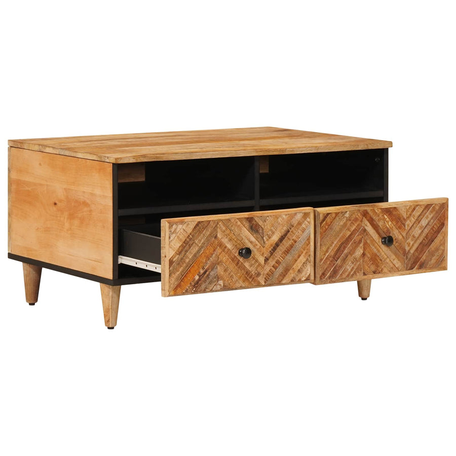 Salontafel met lade Bruin 80 x 54 x 40 cm Massief Mango Hout