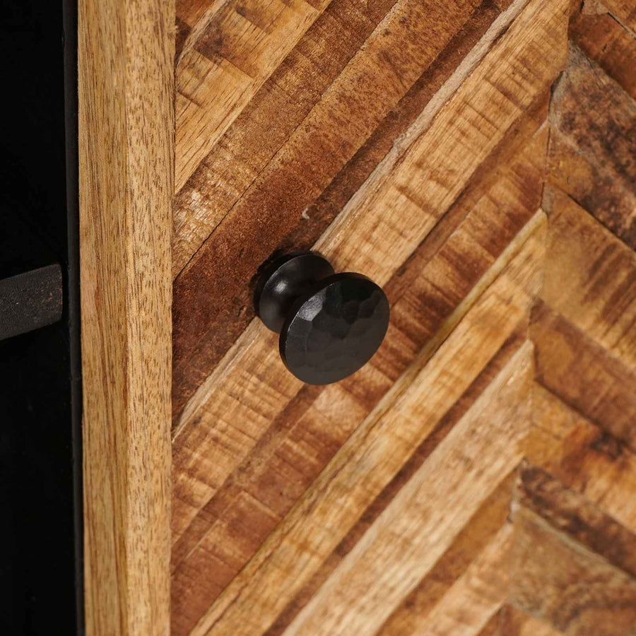 Opslagkasten Bruin 80 x 31,5 x 46 cm Massief Mango Hout