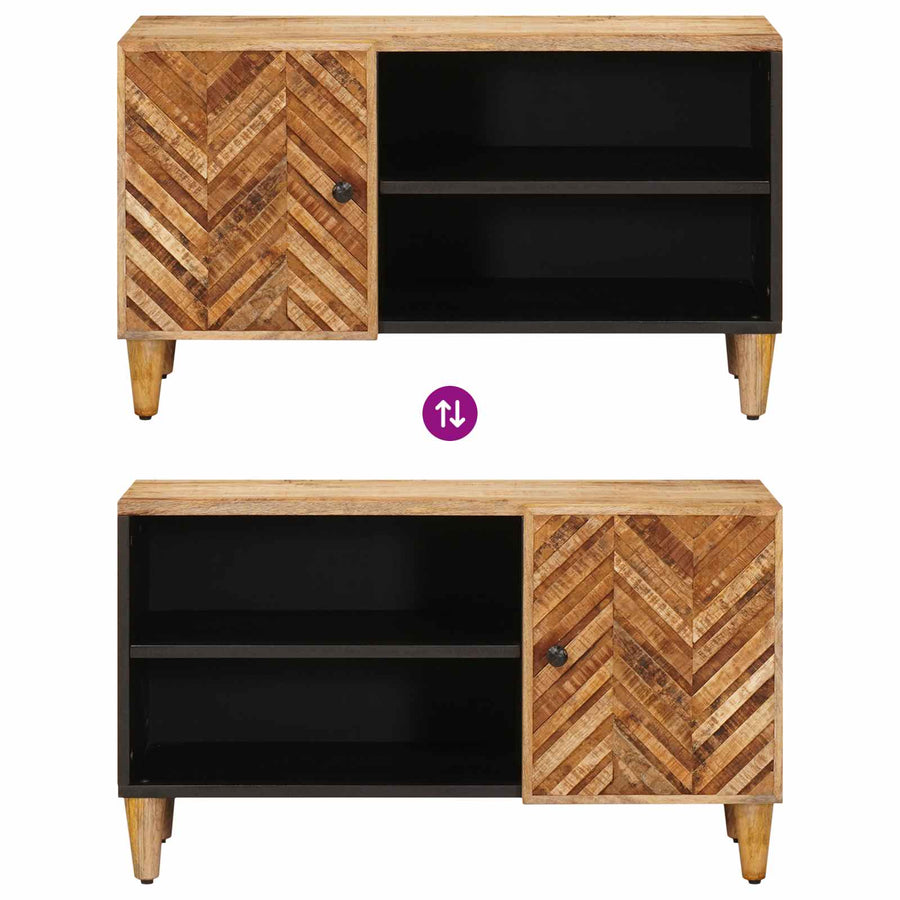 Opslagkasten Bruin 80 x 31,5 x 46 cm Massief Mango Hout