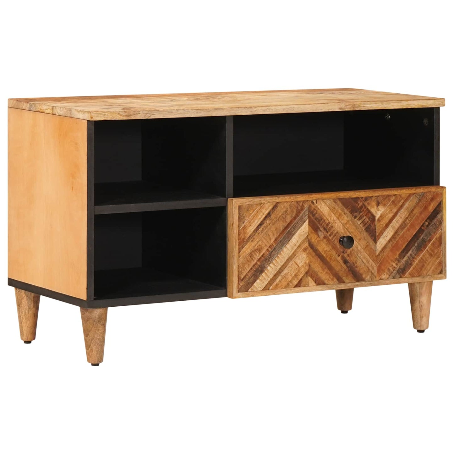Opslagkasten Bruin 80 x 33,5 x 46 cm Massief Mango Hout