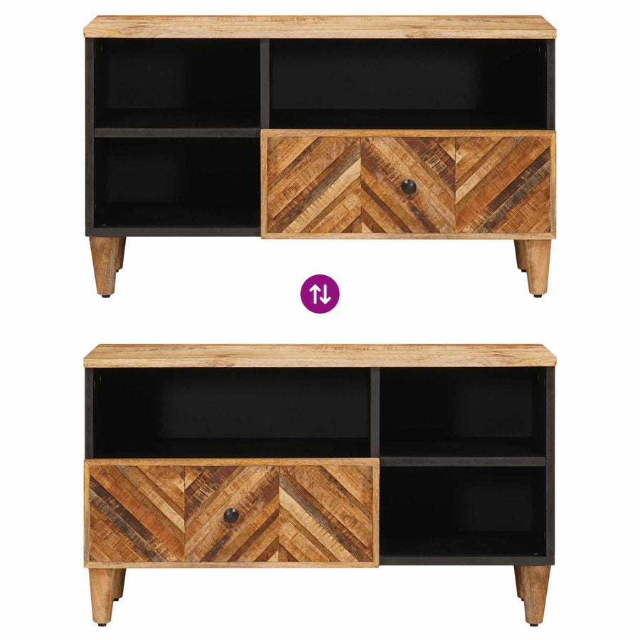Opslagkasten Bruin 80 x 33,5 x 46 cm Massief Mango Hout