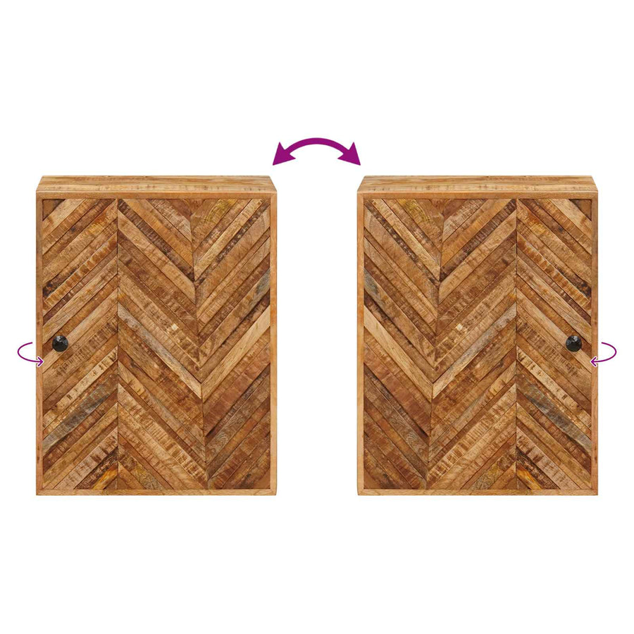 Hangkast met opslag Bruin 38 x 33,5 x 48 cm Massief Mango Hout