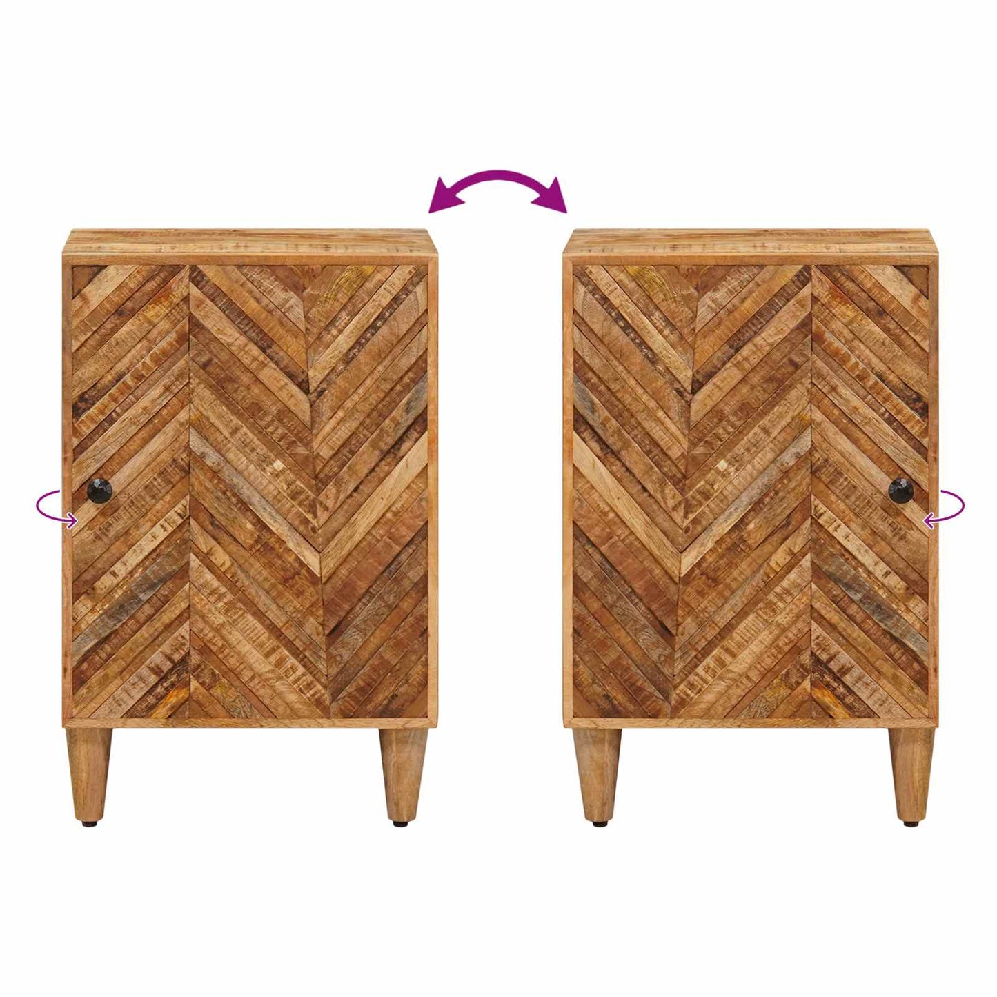 Badkamerkast Bruin 38 x 33,5 x 58 cm Massief Mango Hout