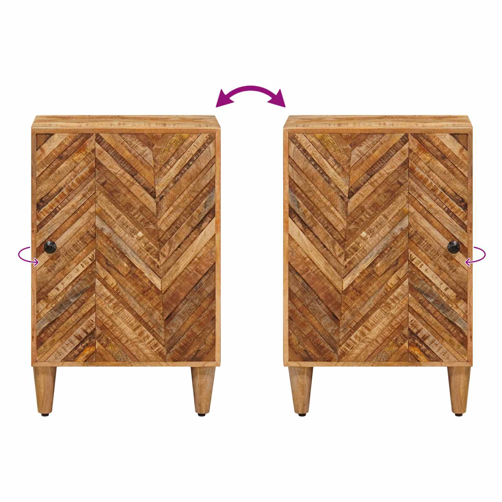 Badkamerkast Bruin 38 x 33,5 x 58 cm Massief Mango Hout