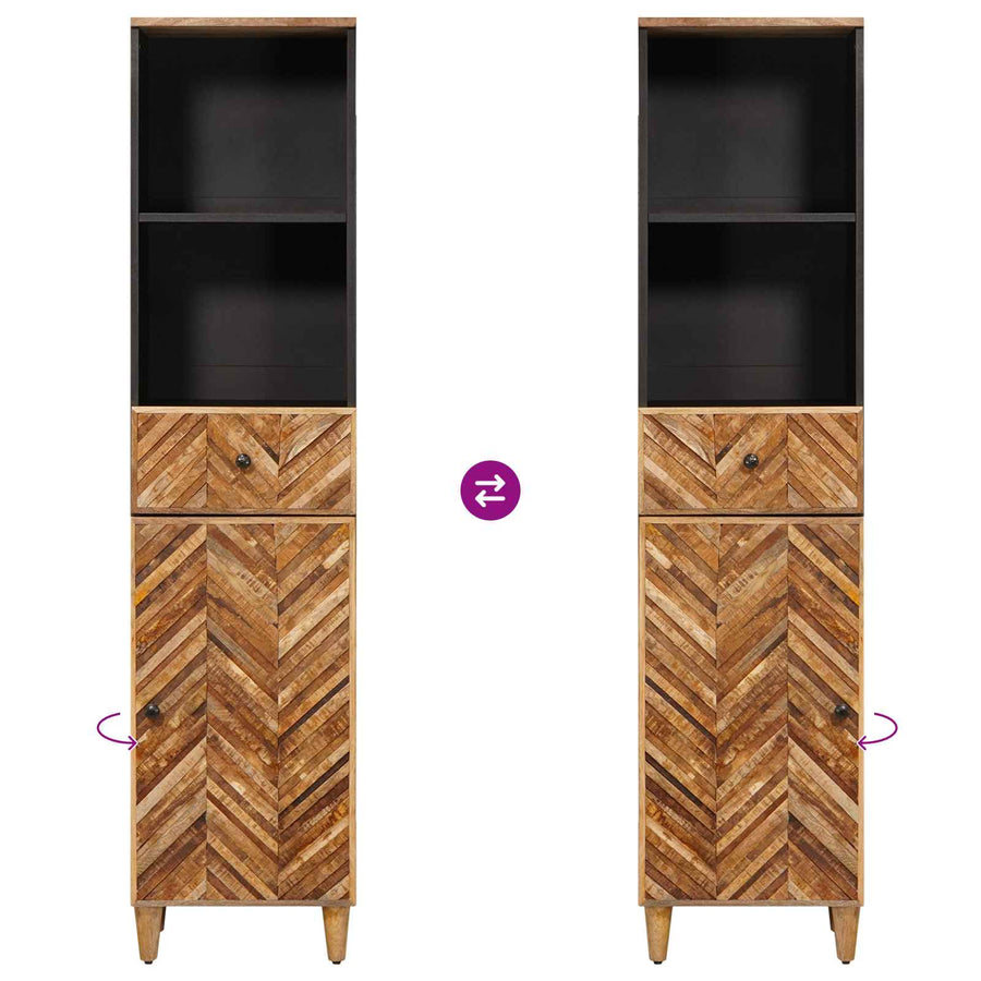 Badkamerkast Bruin 38 x 33,5 x 160 cm Massief Mango Hout
