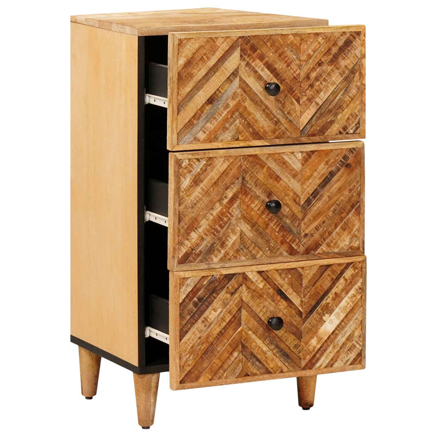 Opslagkasten Bruin 40 x 33,5 x 75 cm Massief Mango Hout