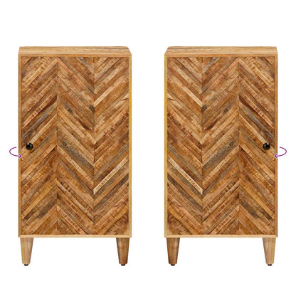 Opslagkasten Bruin 40 x 33,5 x 75 cm Massief Mango Hout
