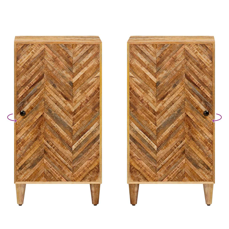 Opslagkasten Bruin 40 x 33,5 x 75 cm Massief Mango Hout