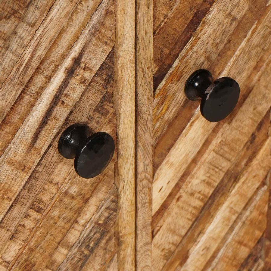 Opslagkasten Bruin 60 x 33,5 x 75 cm Massief Mango Hout