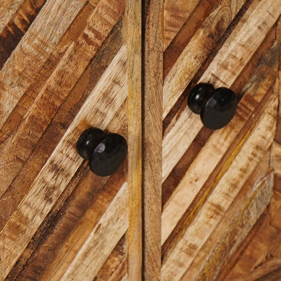 Opslagkasten Bruin 60 x 33,5 x 75 cm Massief Mango Hout