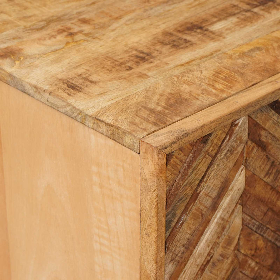 Opslagkasten Bruin 90 x 33,5 x 75 cm Massief Mango Hout