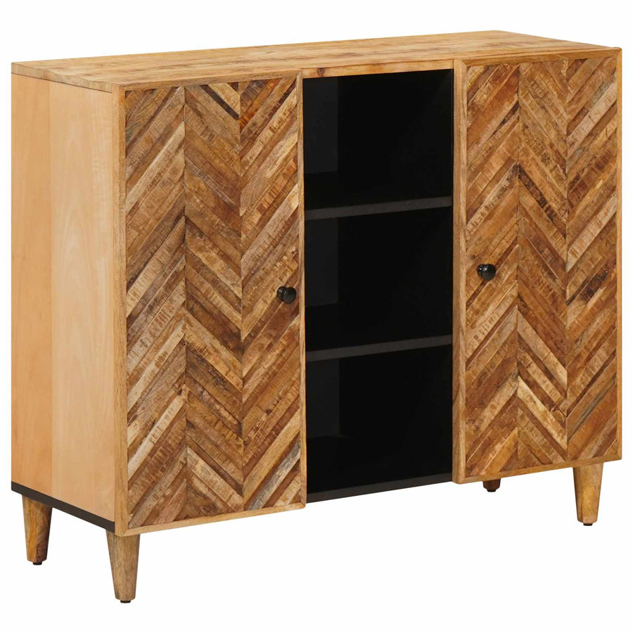 Opslagkasten Bruin 90 x 33,5 x 75 cm Massief Mango Hout