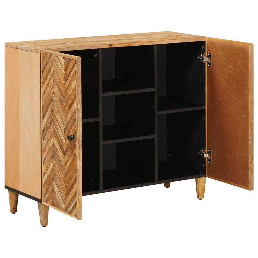 Opslagkasten Bruin 90 x 33,5 x 75 cm Massief Mango Hout