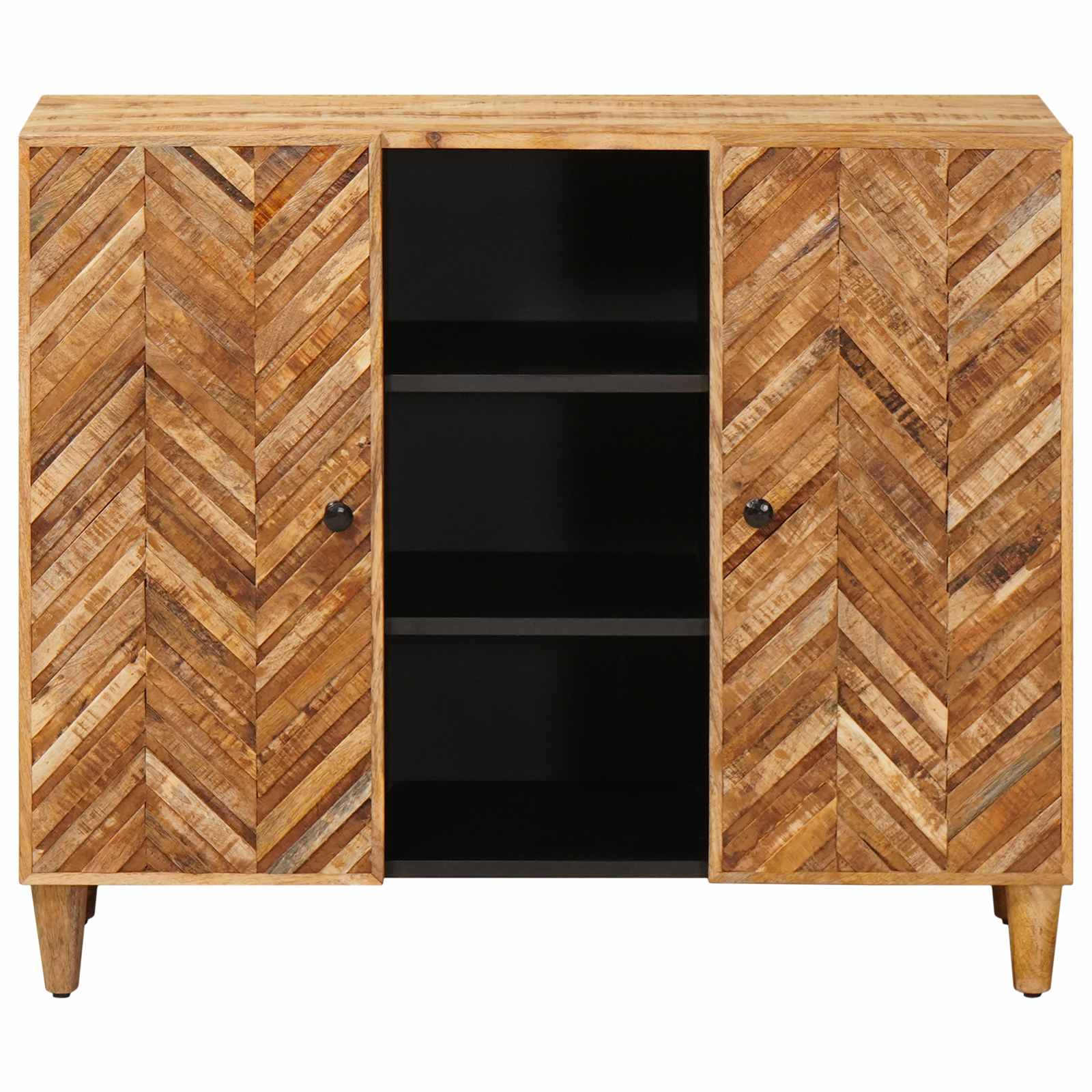 Opslagkasten Bruin 90 x 33,5 x 75 cm Massief Mango Hout