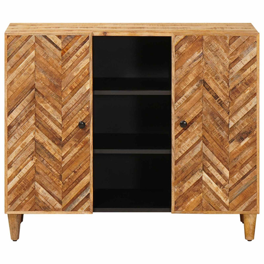 Opslagkasten Bruin 90 x 33,5 x 75 cm Massief Mango Hout