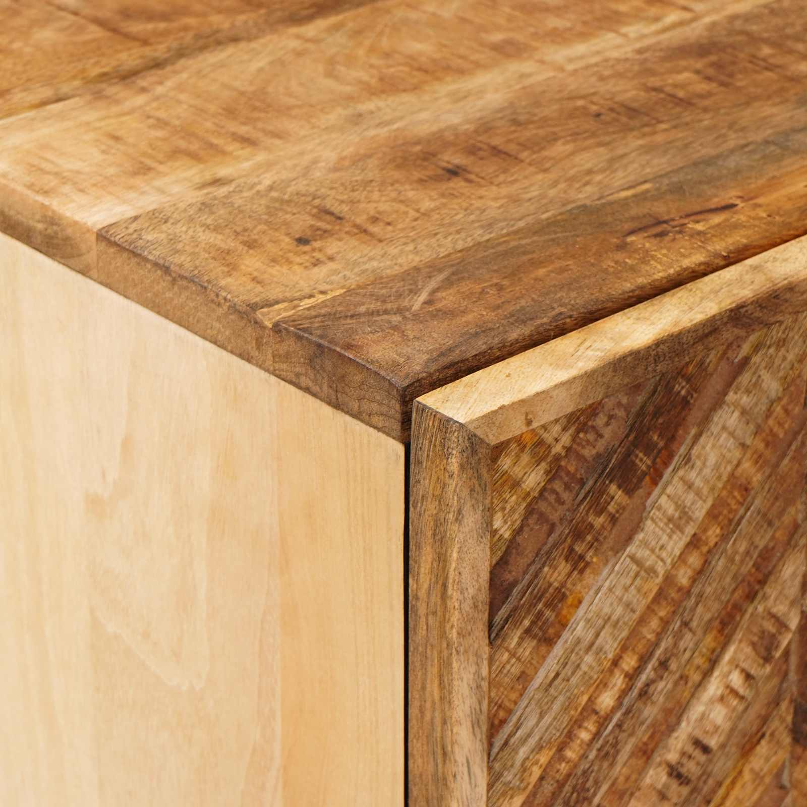 Opslagkasten Bruin 40 x 33,5 x 110 cm Massief Mango Hout