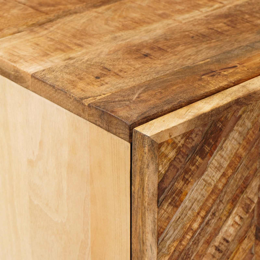 Opslagkasten Bruin 40 x 33,5 x 110 cm Massief Mango Hout