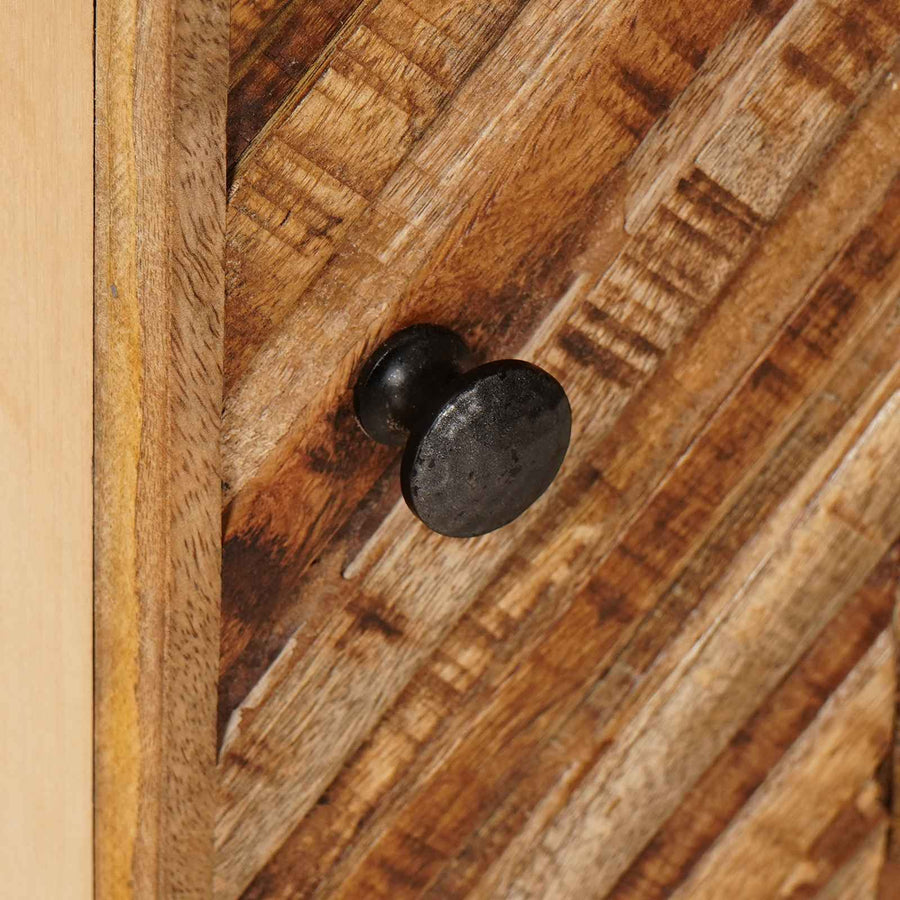 Opslagkasten Bruin 40 x 33,5 x 110 cm Massief Mango Hout