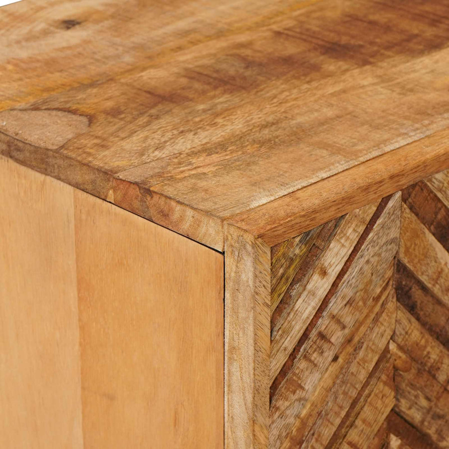 Opslagkasten Bruin 60 x 33,5 x 100 cm Massief Mango Hout