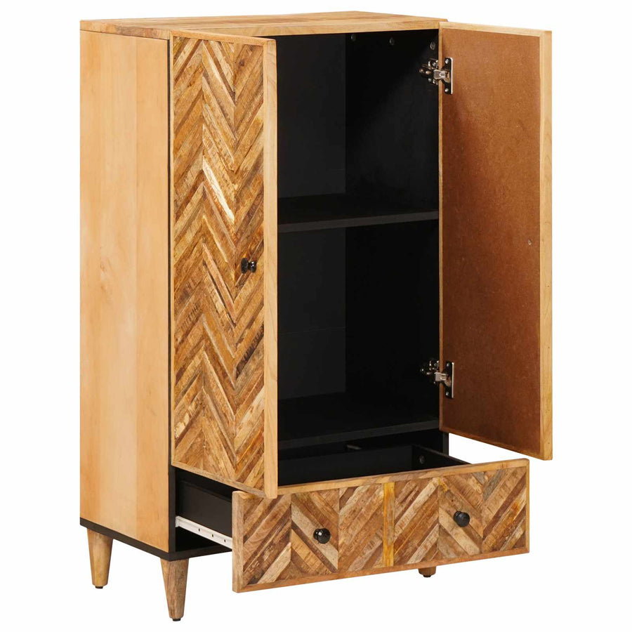 Opslagkasten Bruin 60 x 33,5 x 100 cm Massief Mango Hout