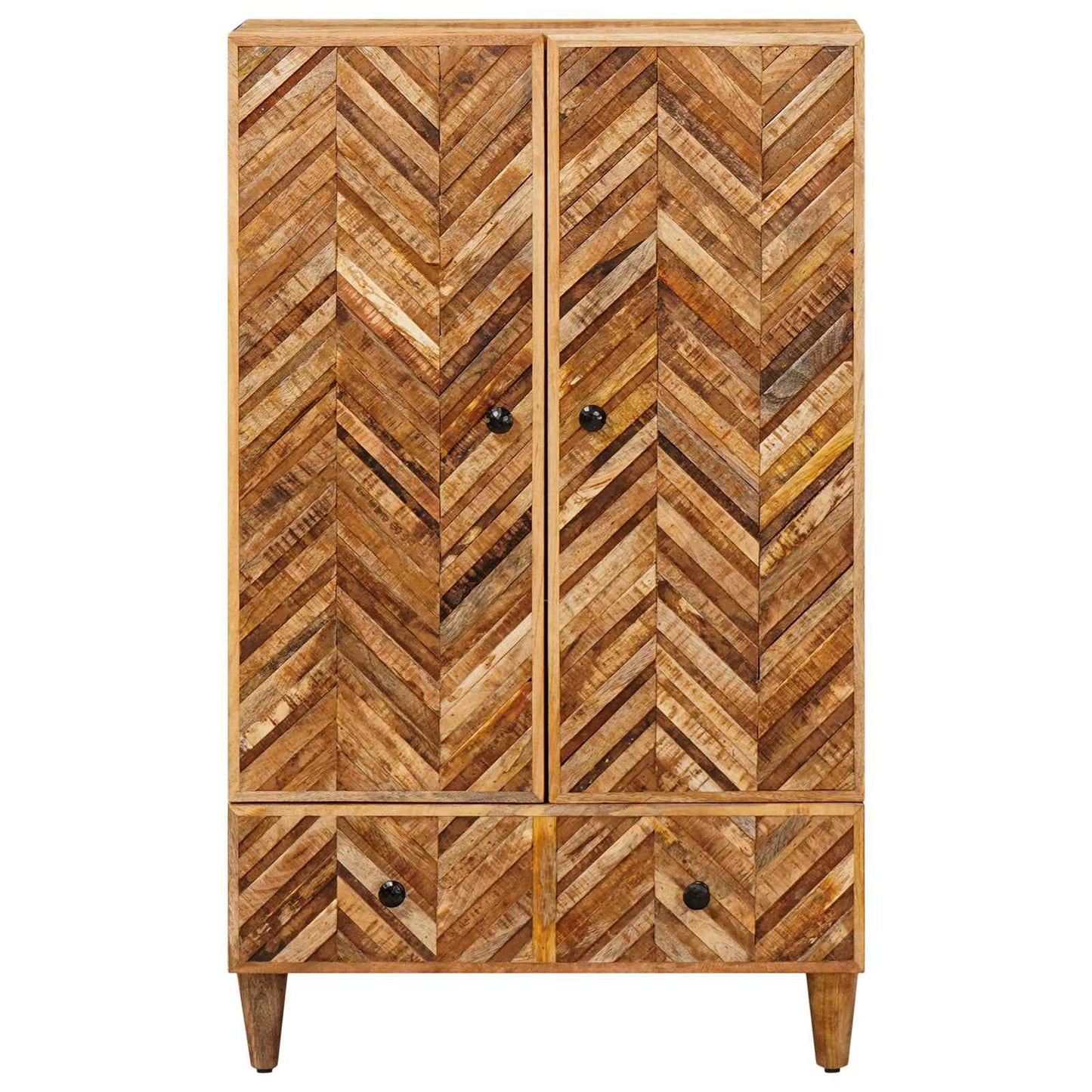 Opslagkasten Bruin 60 x 33,5 x 100 cm Massief Mango Hout