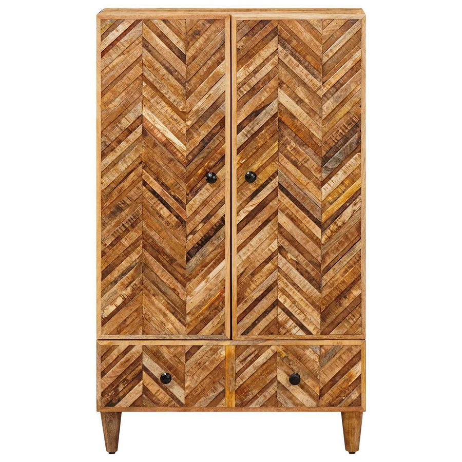 Opslagkasten Bruin 60 x 33,5 x 100 cm Massief Mango Hout