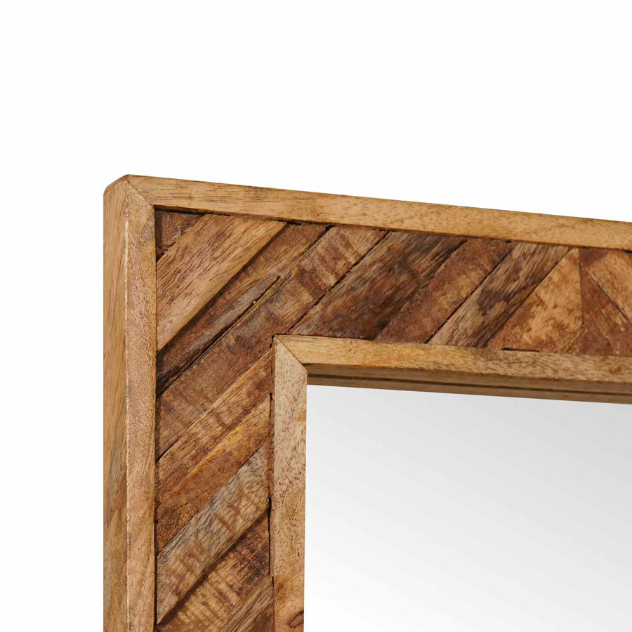 Spiegel Wandgemonteerd met spiegel Bruin 70 x 50 x 3 cm Glas