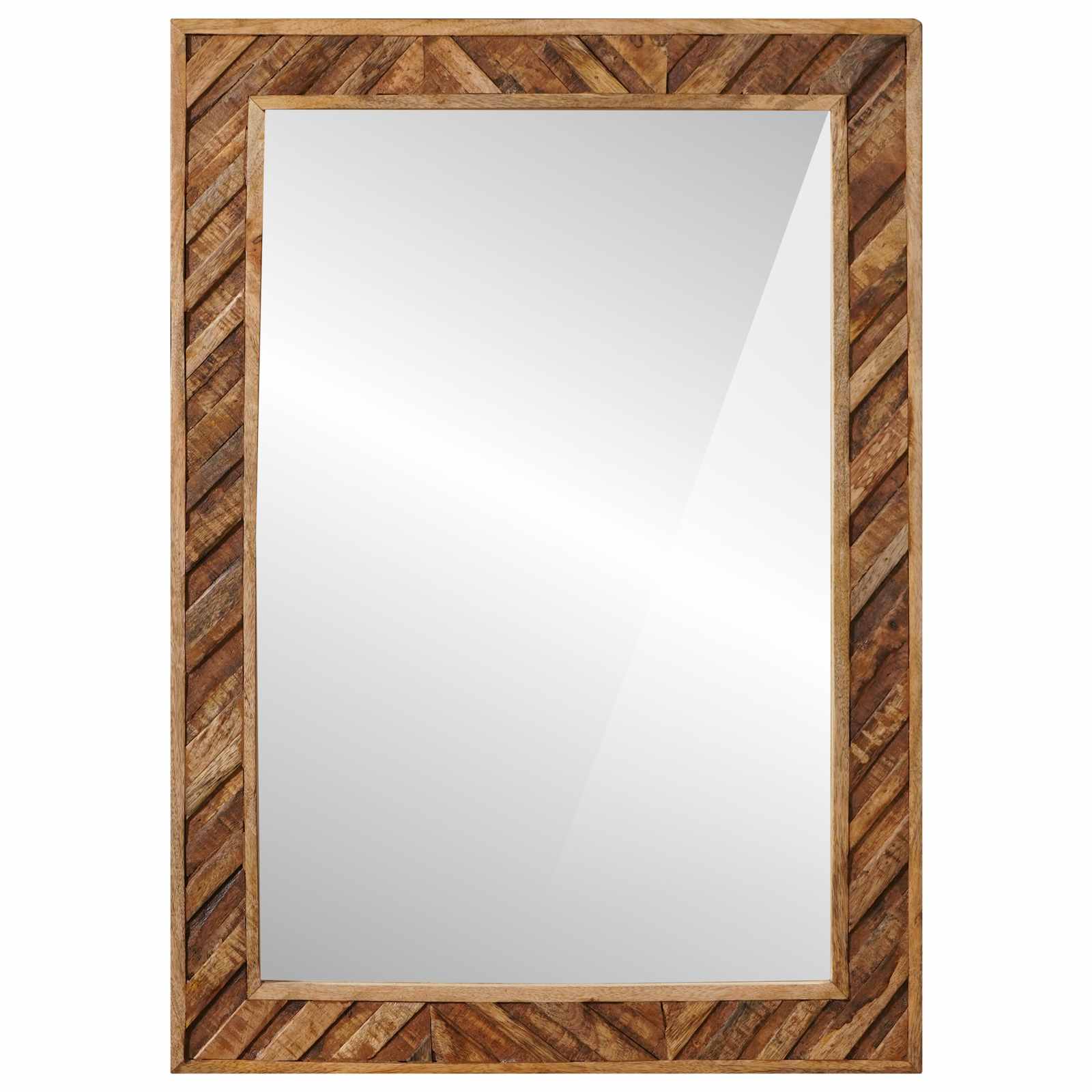 Spiegel Wandgemonteerd met spiegel Bruin 70 x 50 x 3 cm Glas