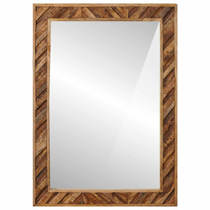 Spiegel Wandgemonteerd met spiegel Bruin 70 x 50 x 3 cm Glas