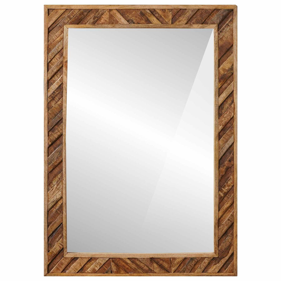 Spiegel Wandgemonteerd met spiegel Bruin 70 x 50 x 3 cm Glas