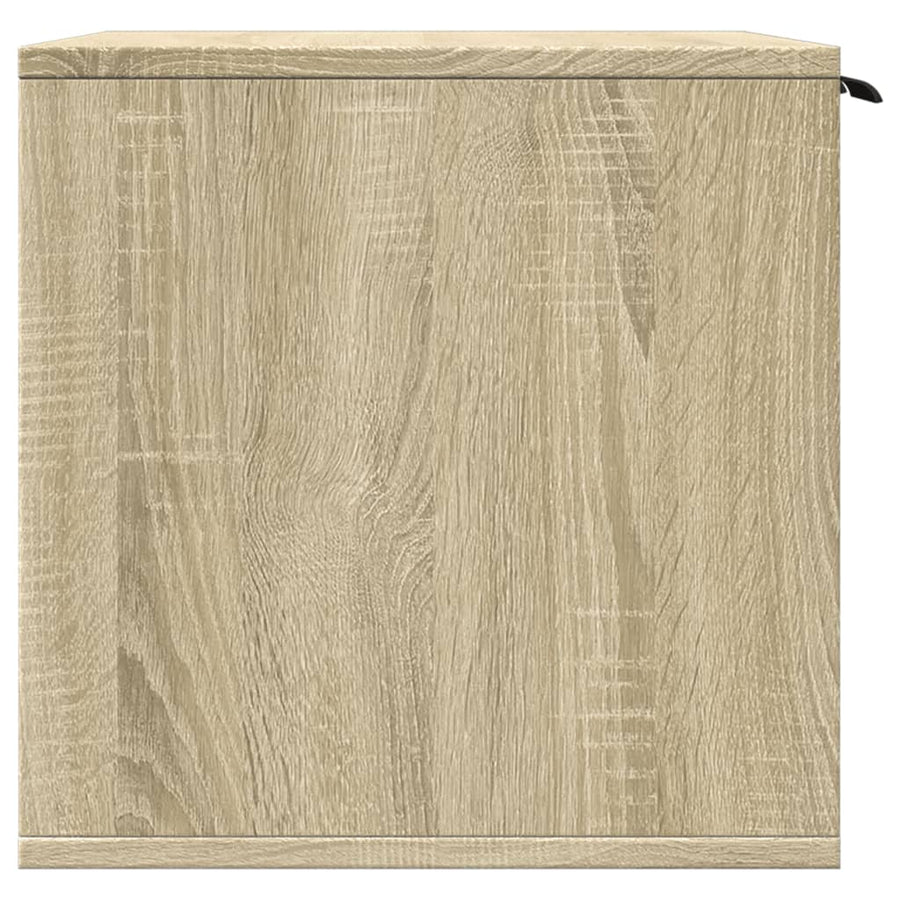 Kattenbakkast 60x40x40 cm bewerkt hout sonoma eikenkleurig