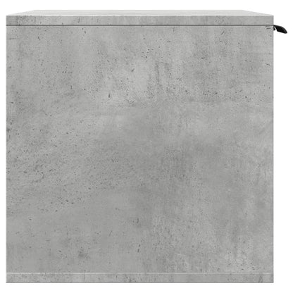 Kattenbakkast 60x40x40 cm bewerkt hout betongrijs